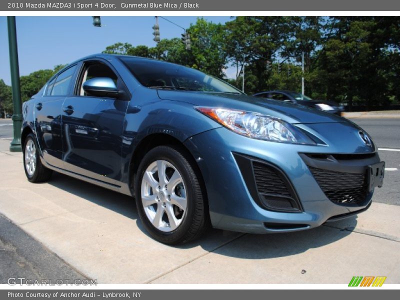 Gunmetal Blue Mica / Black 2010 Mazda MAZDA3 i Sport 4 Door