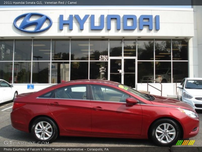 Venetian Red / Camel 2011 Hyundai Sonata GLS