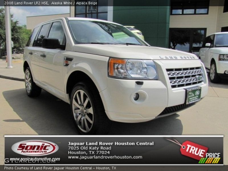 Alaska White / Alpaca Beige 2008 Land Rover LR2 HSE