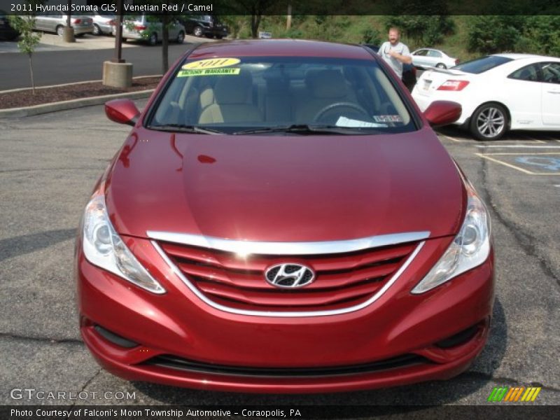 Venetian Red / Camel 2011 Hyundai Sonata GLS