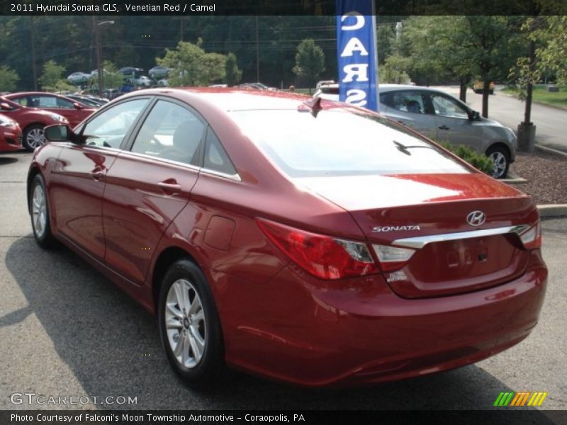 Venetian Red / Camel 2011 Hyundai Sonata GLS