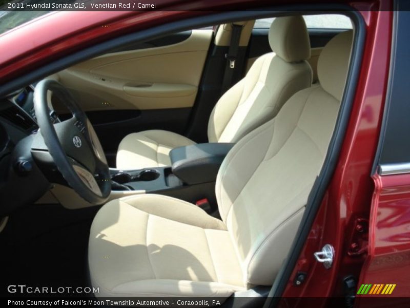 Venetian Red / Camel 2011 Hyundai Sonata GLS