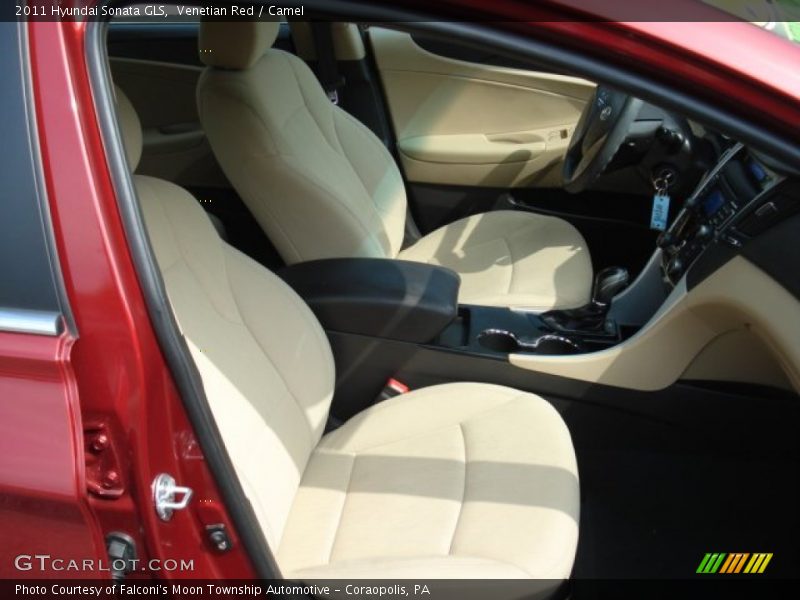 Venetian Red / Camel 2011 Hyundai Sonata GLS