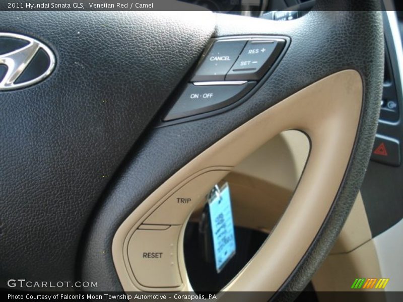 Venetian Red / Camel 2011 Hyundai Sonata GLS