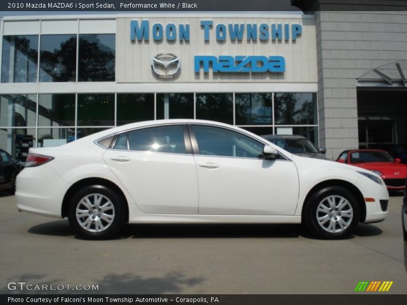 Performance White / Black 2010 Mazda MAZDA6 i Sport Sedan