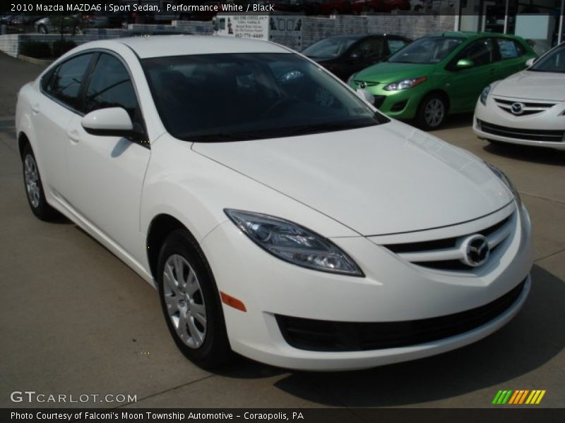 Performance White / Black 2010 Mazda MAZDA6 i Sport Sedan