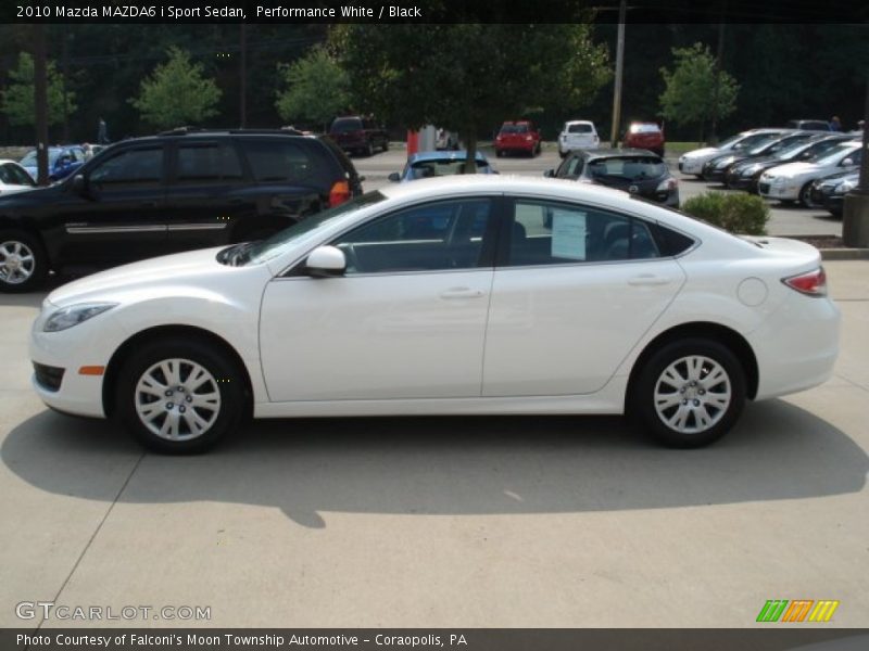 Performance White / Black 2010 Mazda MAZDA6 i Sport Sedan