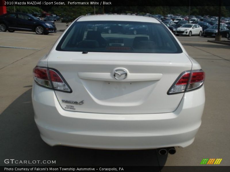 Performance White / Black 2010 Mazda MAZDA6 i Sport Sedan