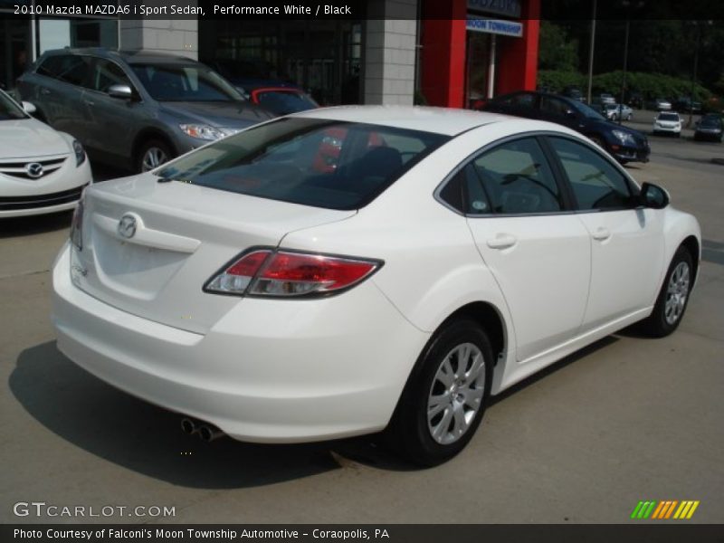 Performance White / Black 2010 Mazda MAZDA6 i Sport Sedan