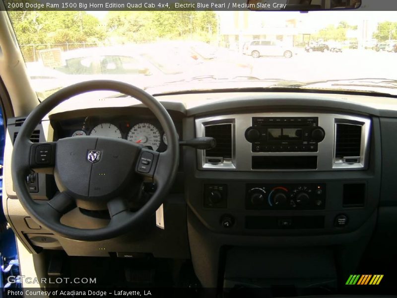 Electric Blue Pearl / Medium Slate Gray 2008 Dodge Ram 1500 Big Horn Edition Quad Cab 4x4