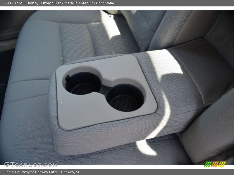 Tuxedo Black Metallic / Medium Light Stone 2012 Ford Fusion S