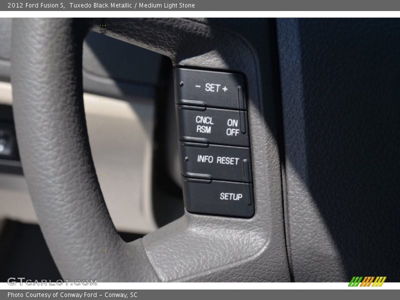 Tuxedo Black Metallic / Medium Light Stone 2012 Ford Fusion S