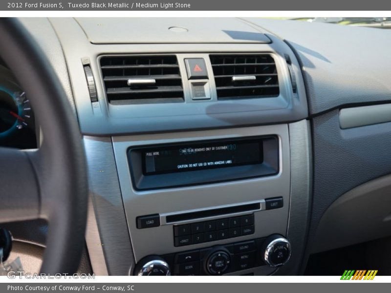 Tuxedo Black Metallic / Medium Light Stone 2012 Ford Fusion S