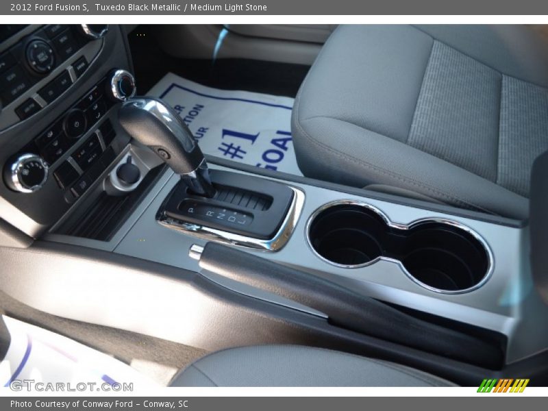 Tuxedo Black Metallic / Medium Light Stone 2012 Ford Fusion S