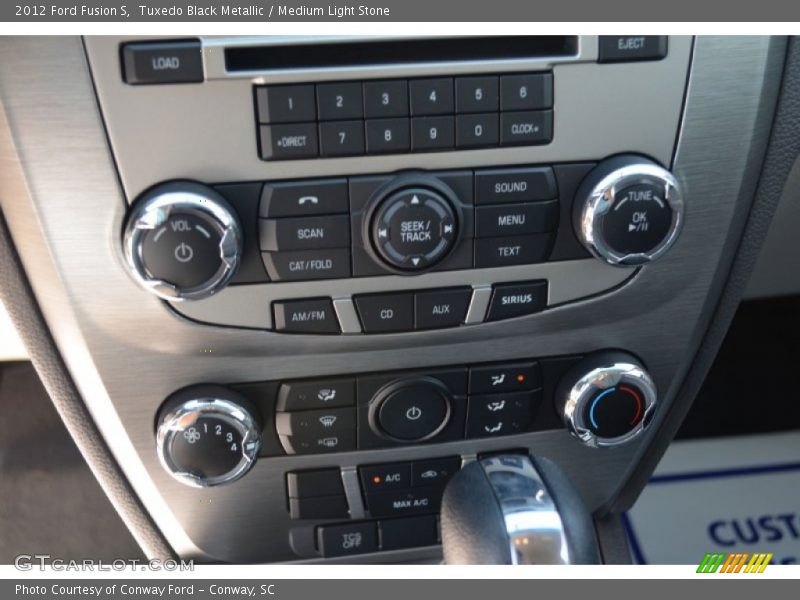Tuxedo Black Metallic / Medium Light Stone 2012 Ford Fusion S