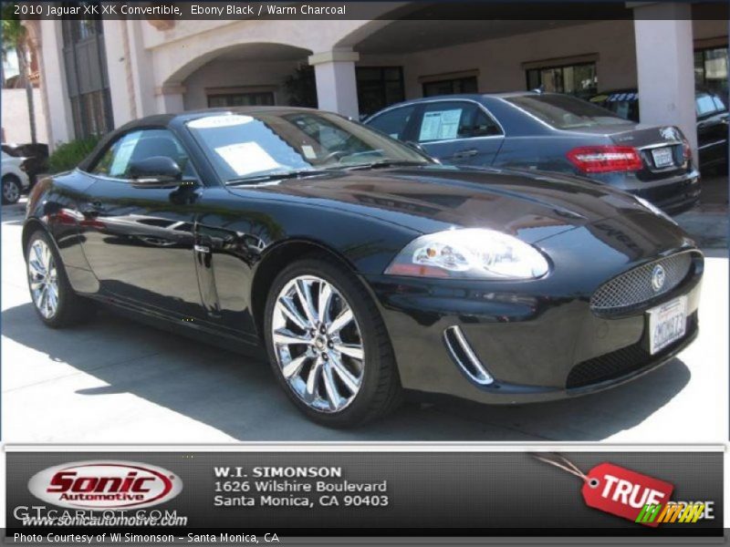 Ebony Black / Warm Charcoal 2010 Jaguar XK XK Convertible