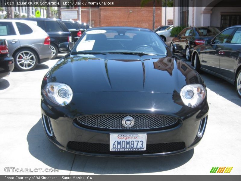 Ebony Black / Warm Charcoal 2010 Jaguar XK XK Convertible