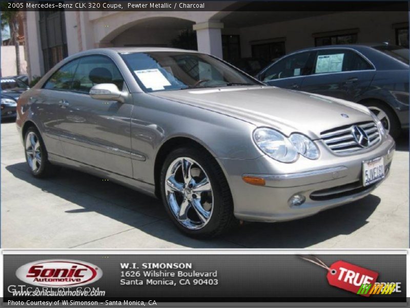 Pewter Metallic / Charcoal 2005 Mercedes-Benz CLK 320 Coupe