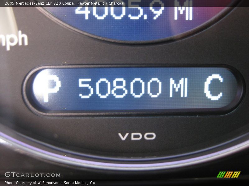Pewter Metallic / Charcoal 2005 Mercedes-Benz CLK 320 Coupe
