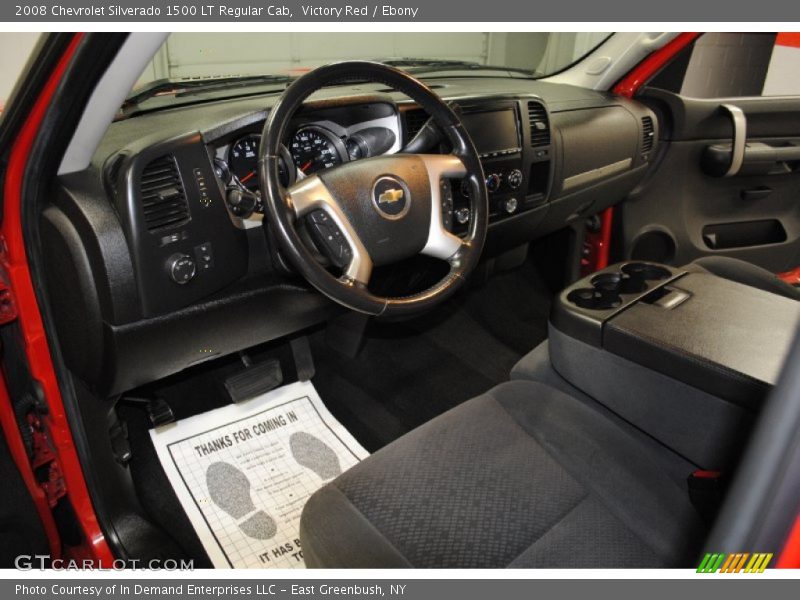 Ebony Interior - 2008 Silverado 1500 LT Regular Cab 