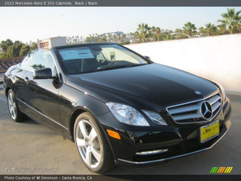 Black / Black 2013 Mercedes-Benz E 350 Cabriolet