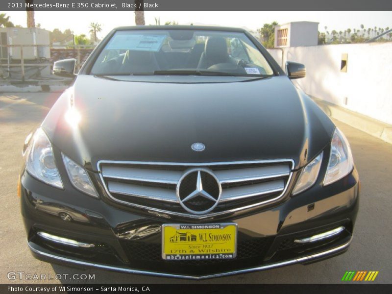 Black / Black 2013 Mercedes-Benz E 350 Cabriolet