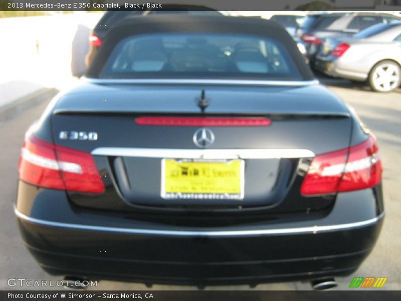 Black / Black 2013 Mercedes-Benz E 350 Cabriolet
