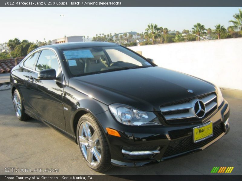 Black / Almond Beige/Mocha 2012 Mercedes-Benz C 250 Coupe