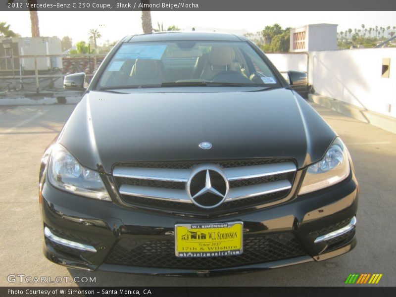 Black / Almond Beige/Mocha 2012 Mercedes-Benz C 250 Coupe