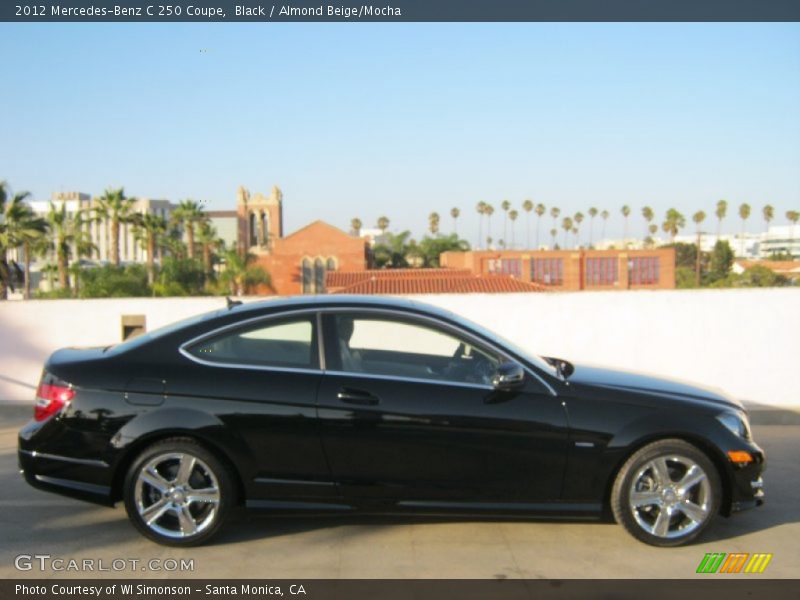 Black / Almond Beige/Mocha 2012 Mercedes-Benz C 250 Coupe