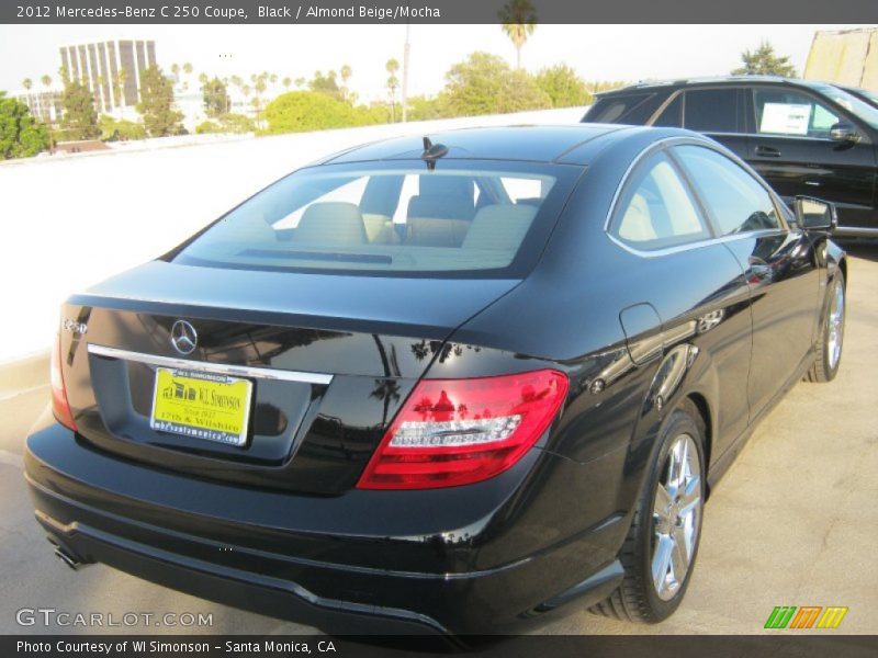 Black / Almond Beige/Mocha 2012 Mercedes-Benz C 250 Coupe