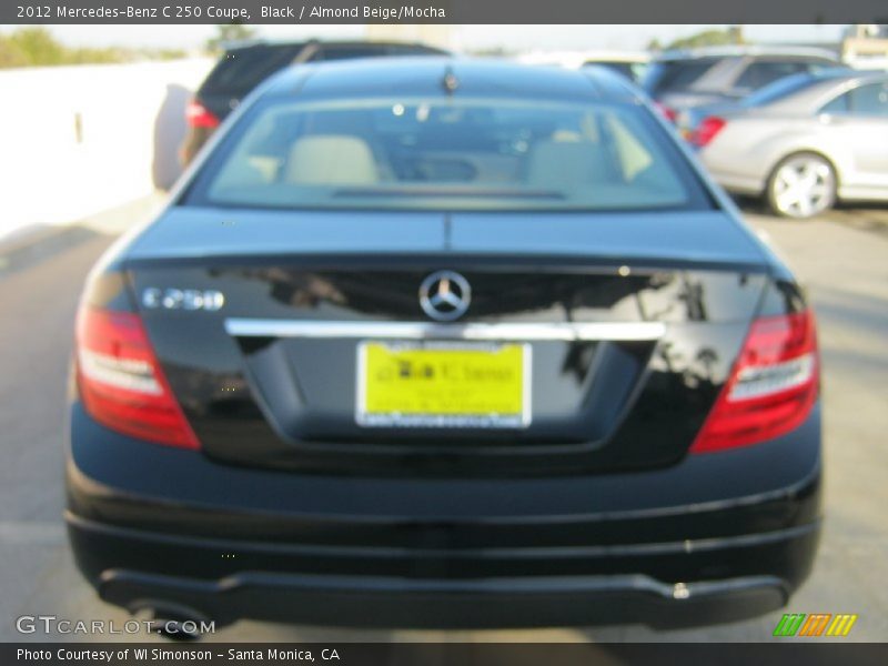 Black / Almond Beige/Mocha 2012 Mercedes-Benz C 250 Coupe