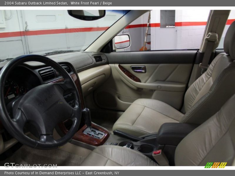 White Frost Pearl / Beige 2004 Subaru Outback Limited Sedan