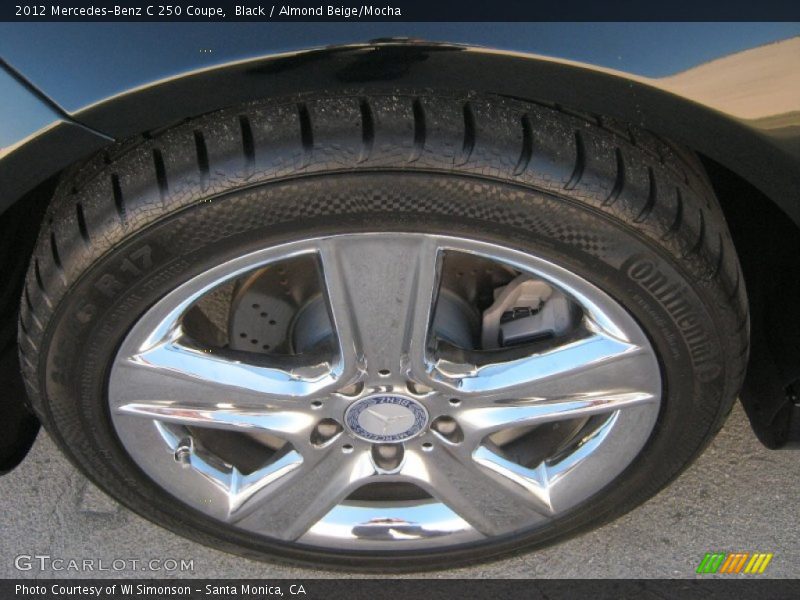 Black / Almond Beige/Mocha 2012 Mercedes-Benz C 250 Coupe