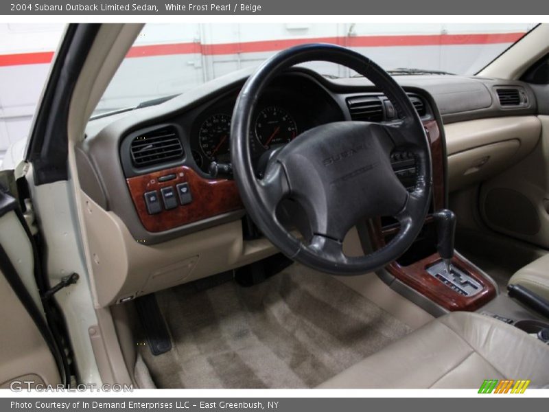 White Frost Pearl / Beige 2004 Subaru Outback Limited Sedan