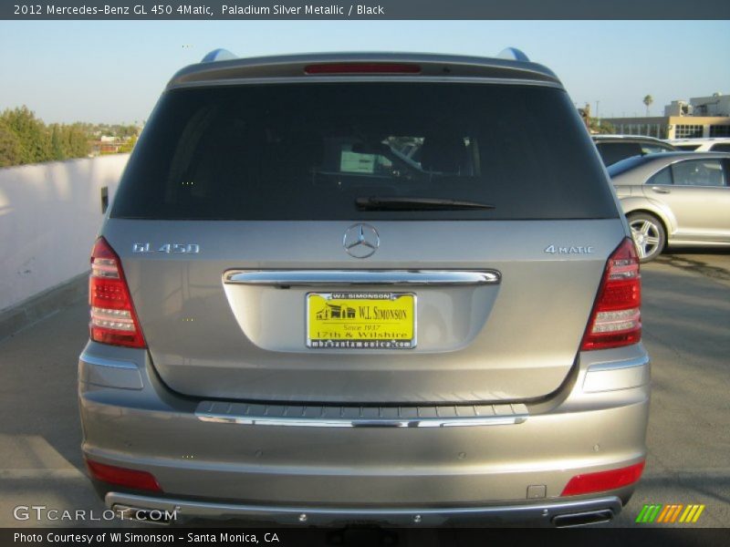 Paladium Silver Metallic / Black 2012 Mercedes-Benz GL 450 4Matic