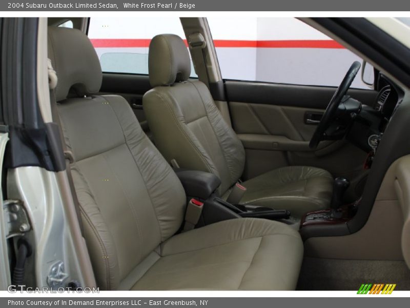 White Frost Pearl / Beige 2004 Subaru Outback Limited Sedan