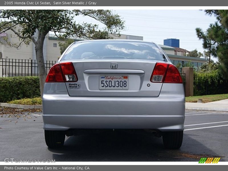 Satin Silver Metallic / Gray 2005 Honda Civic LX Sedan