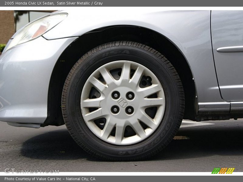 Satin Silver Metallic / Gray 2005 Honda Civic LX Sedan