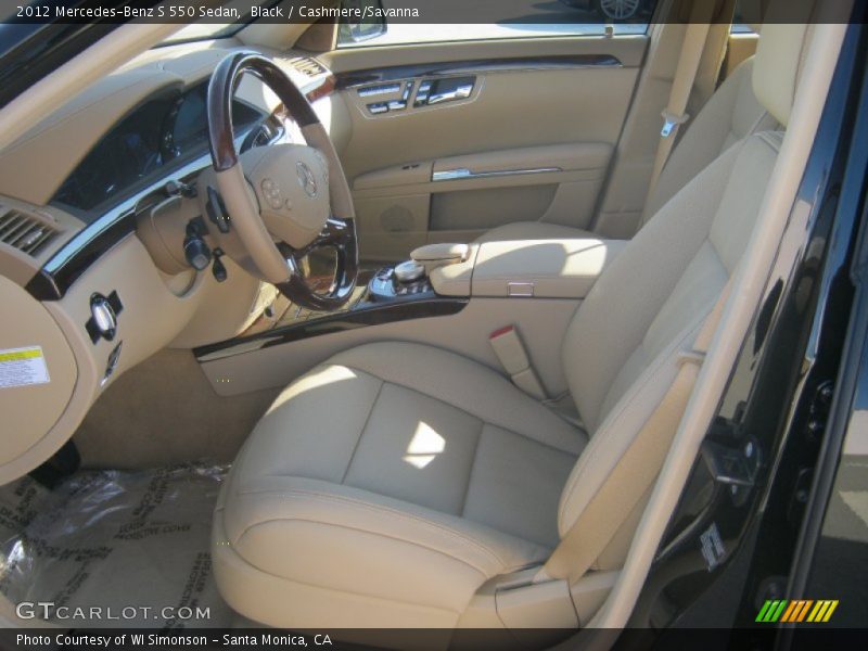 Black / Cashmere/Savanna 2012 Mercedes-Benz S 550 Sedan