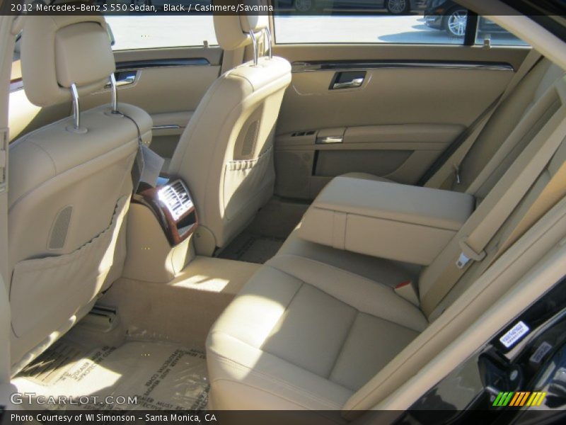 Black / Cashmere/Savanna 2012 Mercedes-Benz S 550 Sedan