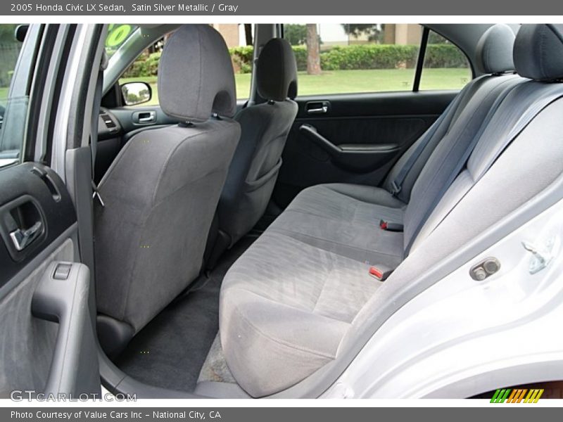 Satin Silver Metallic / Gray 2005 Honda Civic LX Sedan