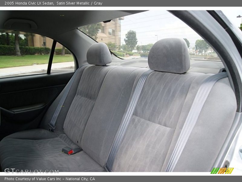 Satin Silver Metallic / Gray 2005 Honda Civic LX Sedan