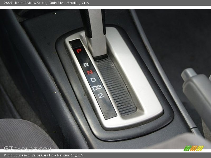 Satin Silver Metallic / Gray 2005 Honda Civic LX Sedan