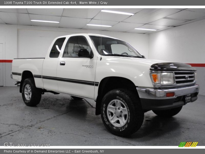 Warm White / Gray 1998 Toyota T100 Truck DX Extended Cab 4x4