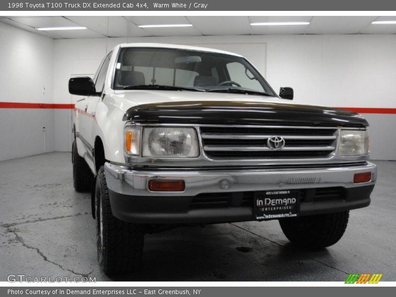 Warm White / Gray 1998 Toyota T100 Truck DX Extended Cab 4x4