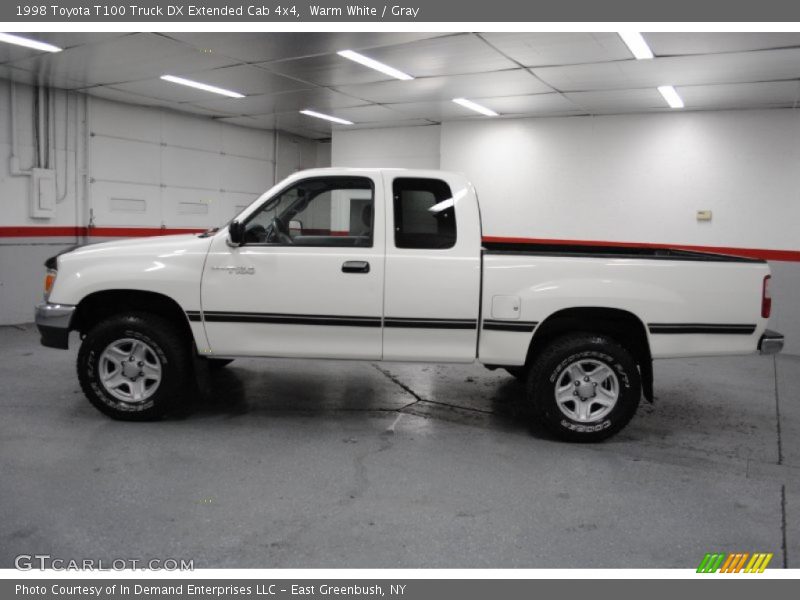 Warm White / Gray 1998 Toyota T100 Truck DX Extended Cab 4x4