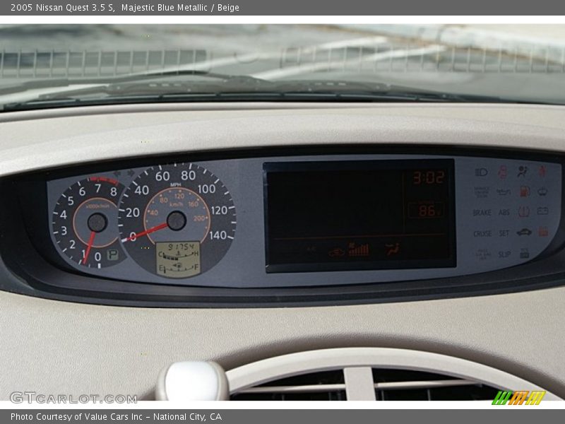 Majestic Blue Metallic / Beige 2005 Nissan Quest 3.5 S