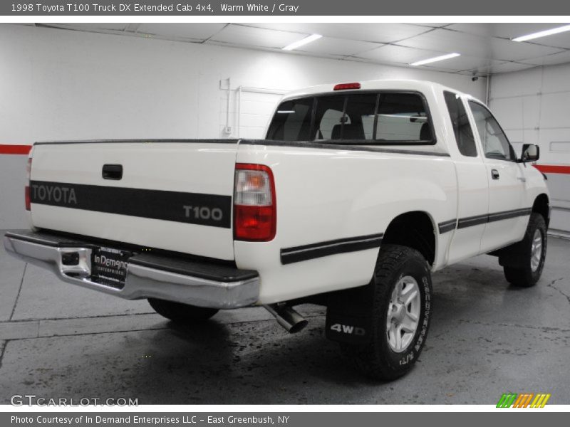 Warm White / Gray 1998 Toyota T100 Truck DX Extended Cab 4x4