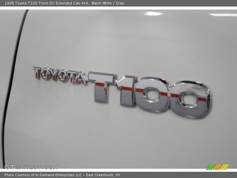 Warm White / Gray 1998 Toyota T100 Truck DX Extended Cab 4x4